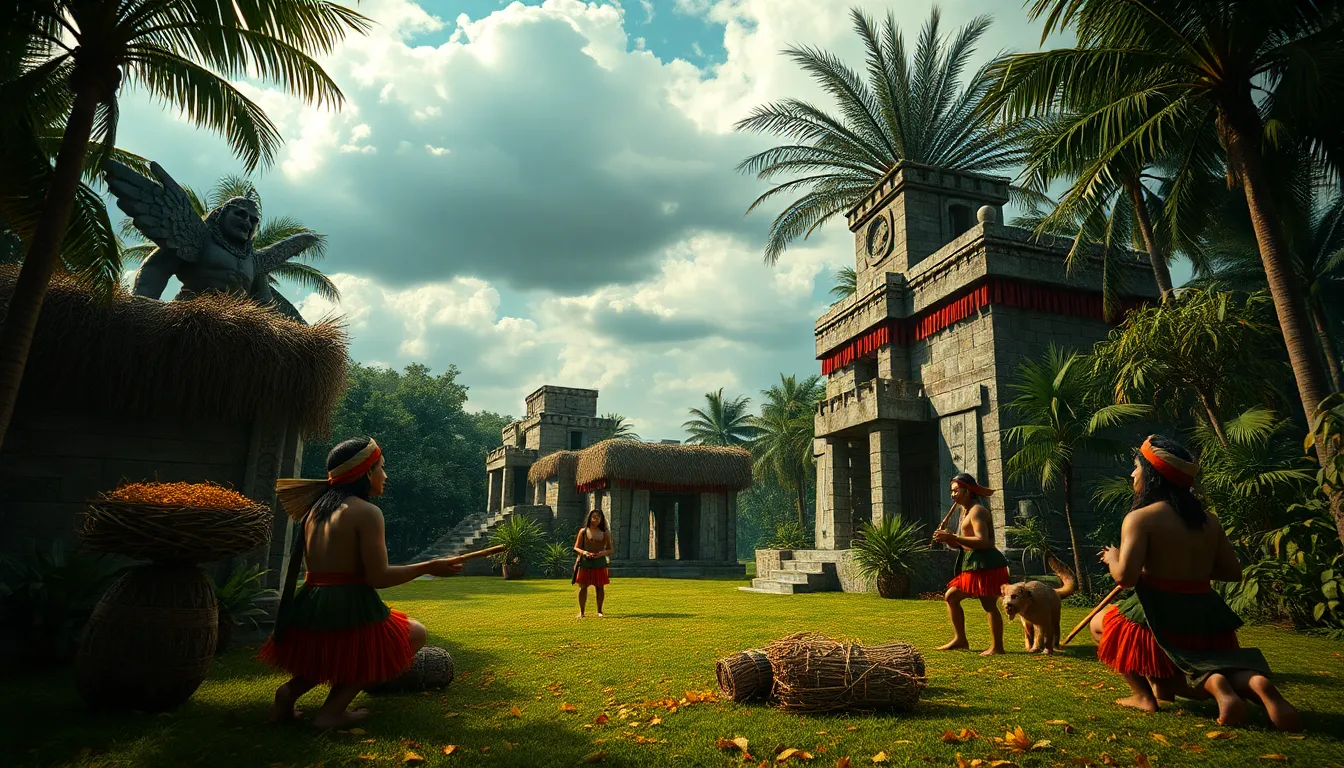 The Rituals of the Harvest at Mayan Ceremonial Centers - Mayan Mythology